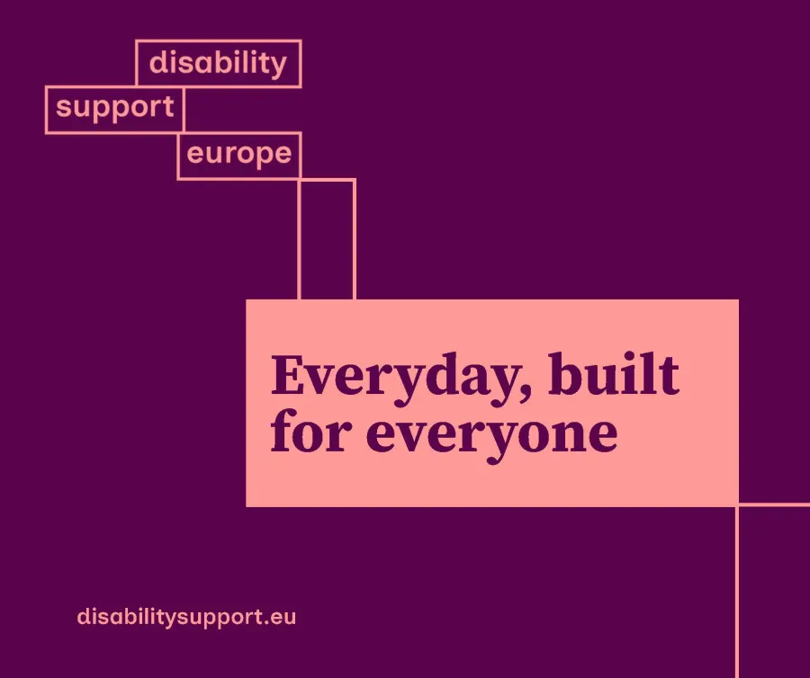 Nova identitat de Disability Support Europe, que substitueix l’EASPD i situa el concepte de “support” al centre de la seva nova etapa.