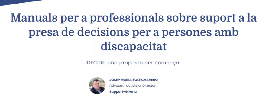 "I-DECIDE, una proposta per començar"