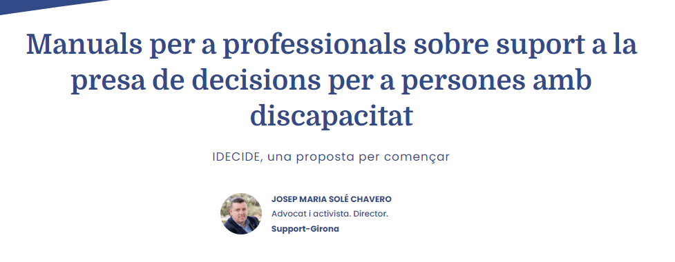 "I-DECIDE, una proposta per començar"